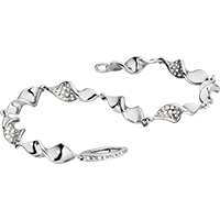 Deep Waters bracelet with white diamonds