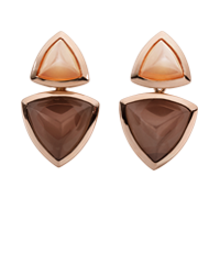 Exchangeable earrings with moonstones